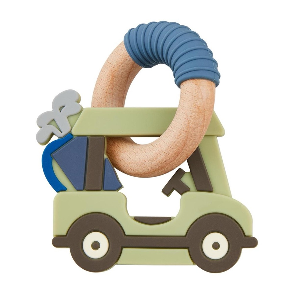 Mud Pie Blue and Green Golf Cart Car Teether